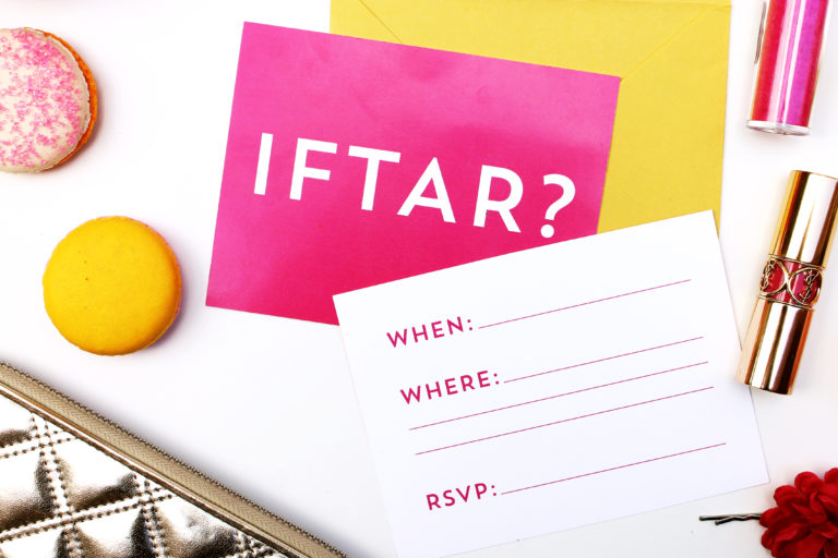 Free Ramadan Printable – Neon Iftar Invitation