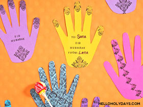 Henna Hands Eid Greeting Card