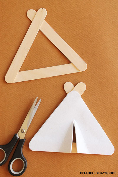 Popsicle Stick Tent Craft - Glamper Life