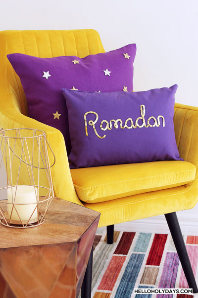Ramadan and Eid DIY Throw Pillows