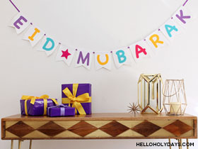 Easy “Eid Mubarak” Garland