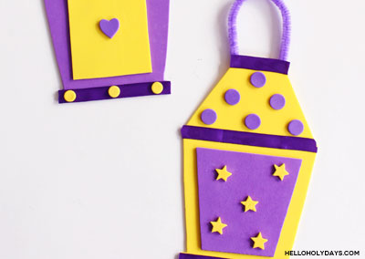 Ramadan Foam Lanterns Craft