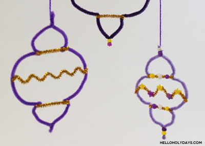 Pretty Pipe Cleaner Ramadan Lanterns