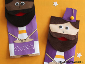 Ramadan Drummer Paper Bag Puppets