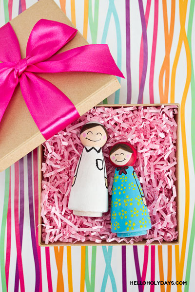 Painted Wooden Dolls