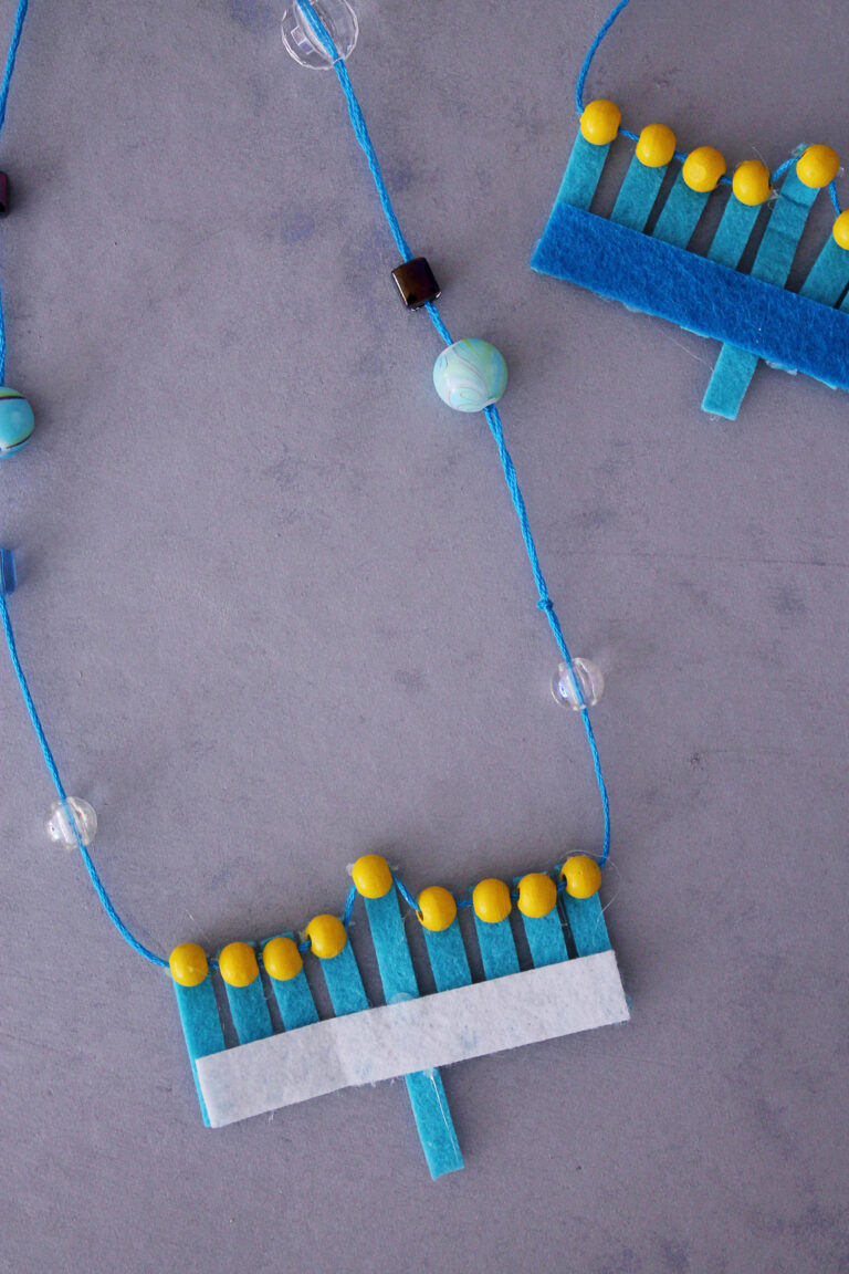 Hanukkah Menorah Necklace
