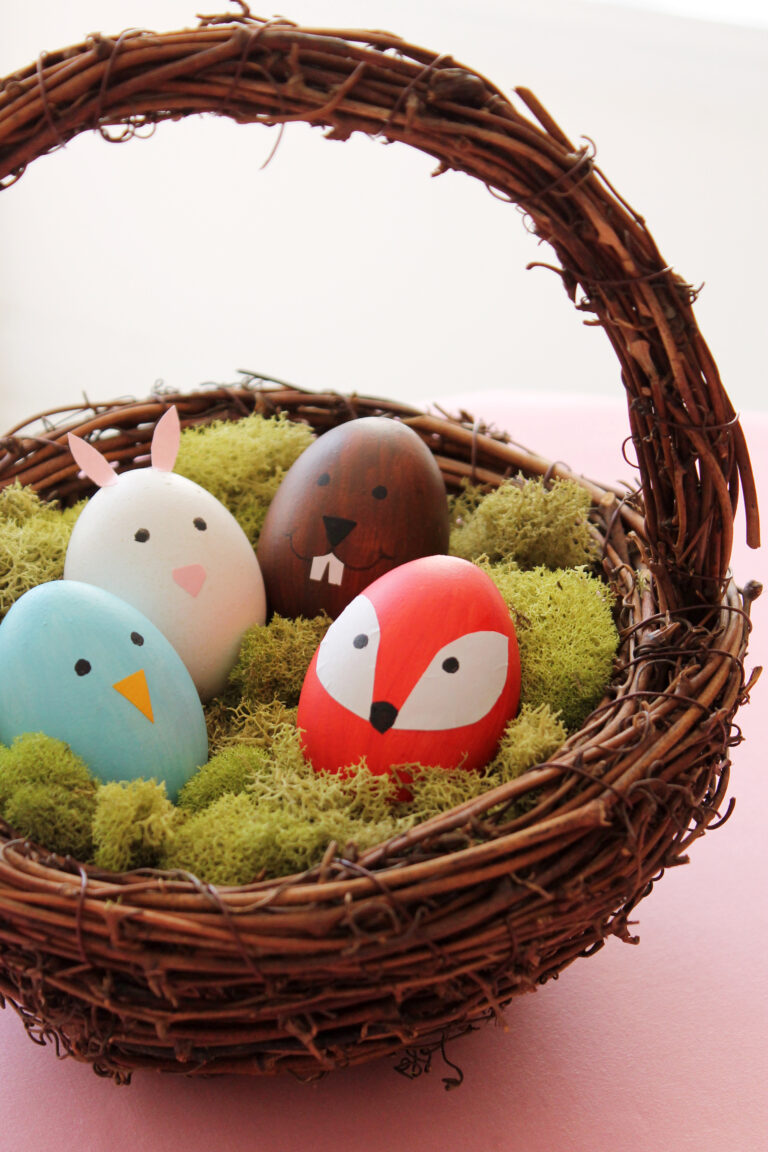 Cute Woodland Animals Easter Eggs