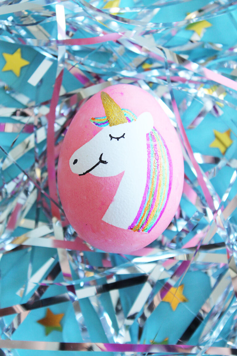 DIY Unicorn Easter Eggs
